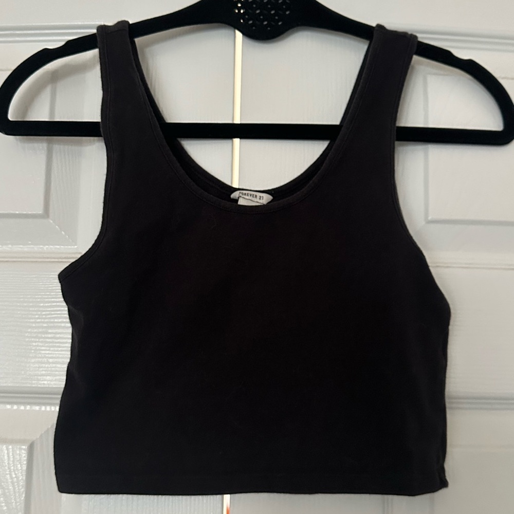 Forever 21 Black Crop Top
